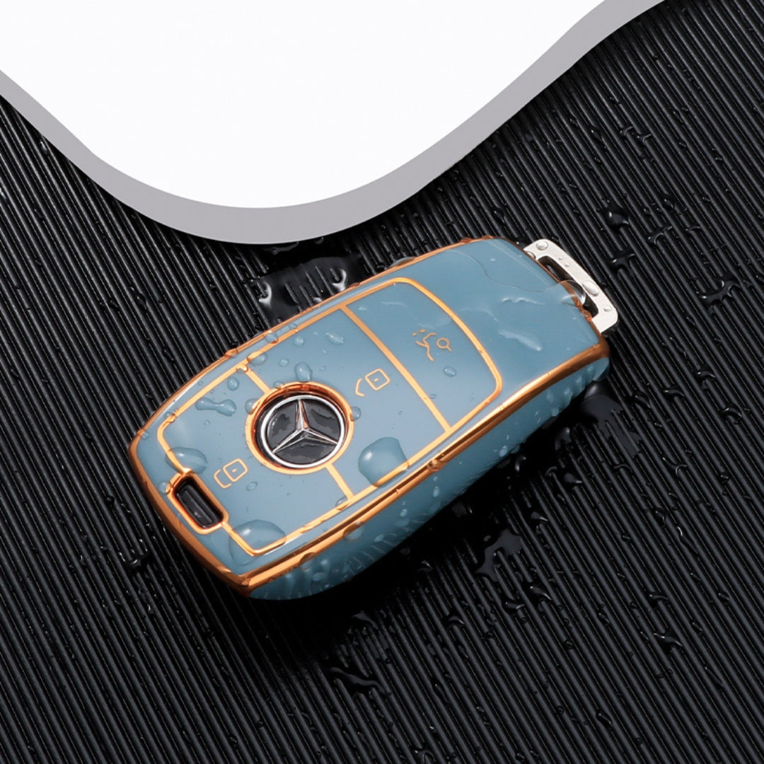 Case for Mercedes Benz Clase A, B, C, E, S, G, GLC, CLE, CLA (AMG) Golden Edge