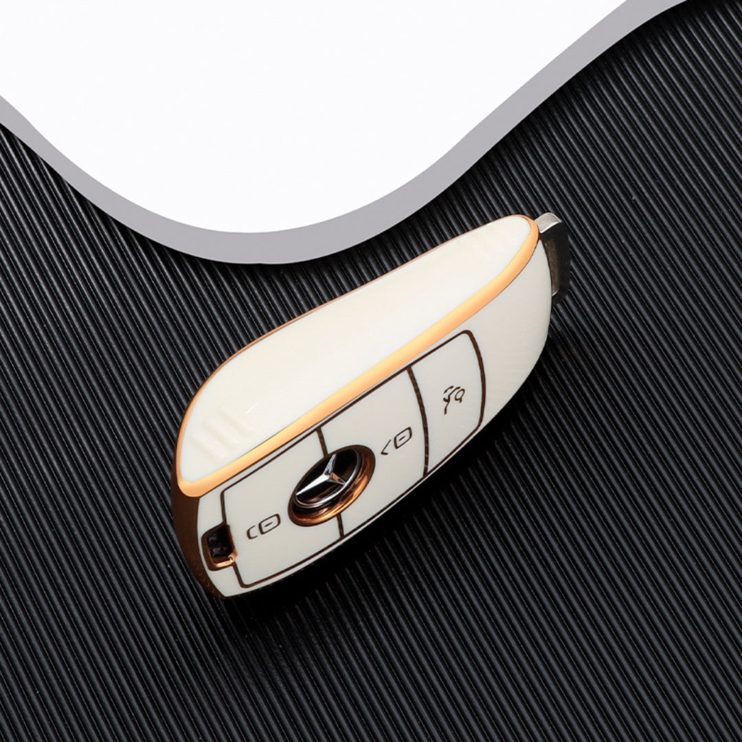 Case for Mercedes Benz Clase A, B, C, E, S, G, GLC, CLE, CLA (AMG) Golden Edge