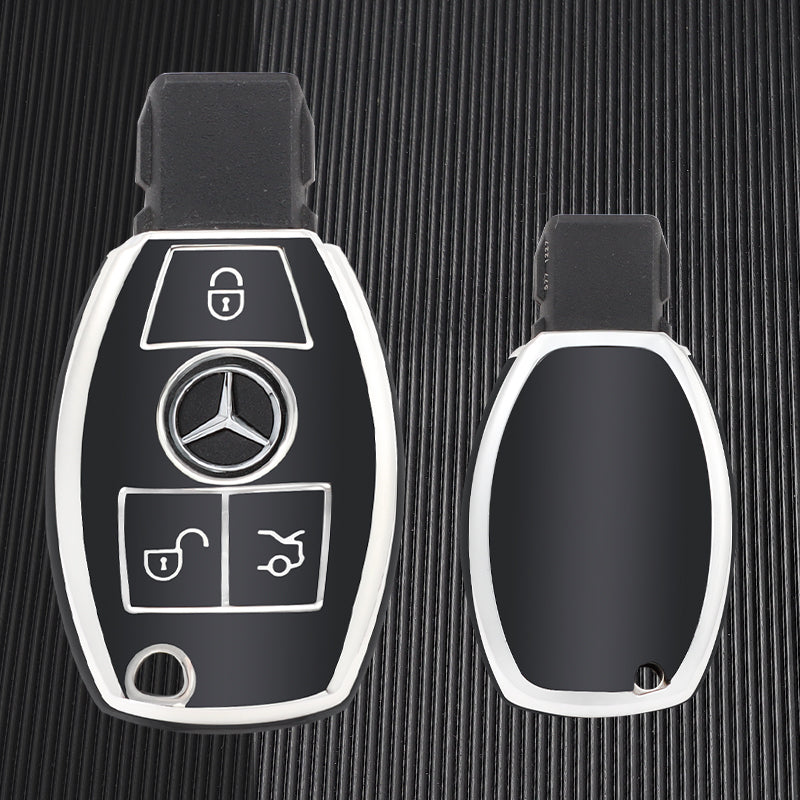 Case for Mercedes Benz A, C, E, S, G Class, GLA, CLA, GLK, GLC, CLS, W204, W463, W176, W251, W205 (AMG) (Silver)