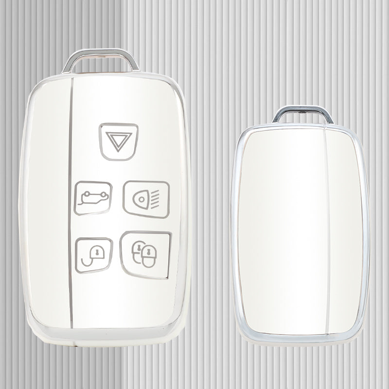 Case for Land Rover, Range Rover Sport, Evoque, Freelander2, Velar, Discovery (Silver edge style)