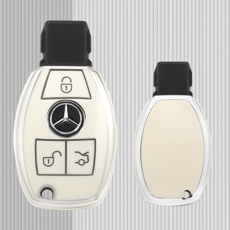 Case for Mercedes Benz A, C, E, S, G Class, GLA, CLA, GLK, GLC, CLS, W204, W463, W176, W251, W205 (AMG) (Silver)