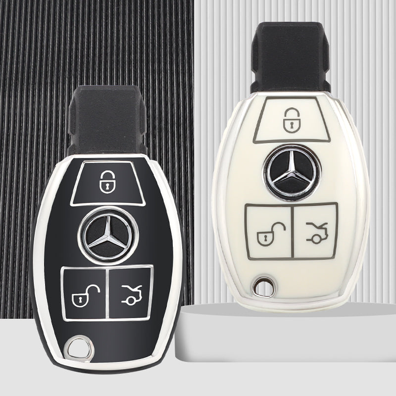 Case for Mercedes Benz A, C, E, S, G Class, GLA, CLA, GLK, GLC, CLS, W204, W463, W176, W251, W205 (AMG) (Silver)