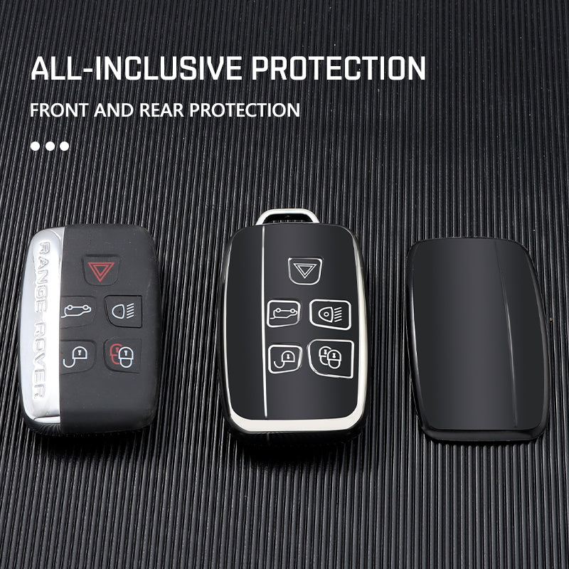 Case for Land Rover, Range Rover Sport, Evoque, Freelander2, Velar, Discovery (Silver edge style)