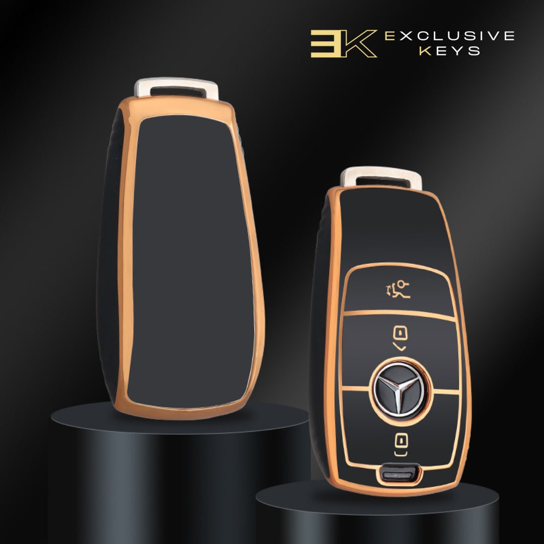 Case for Mercedes Benz Clase A, B, C, E, S, G, GLC, CLE, CLA (AMG) Golden Edge